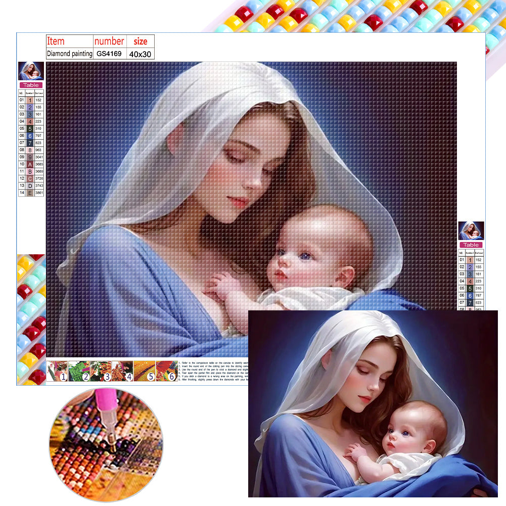 Diamond Painting - Full Square - Our Lady (40*30CM)