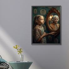 Load image into Gallery viewer, Diamond Painting - Full Square - old man in mirror (45*60CM)

