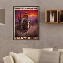 Load image into Gallery viewer, Diamond Painting - Full Round - Cowboy horses (30*40CM)
