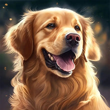 Load image into Gallery viewer, Diamond Painting - Full Round - golden retriever dog (30*30CM)

