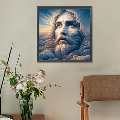 Diamond Painting - Full Round - cloud jesus (30*30CM)