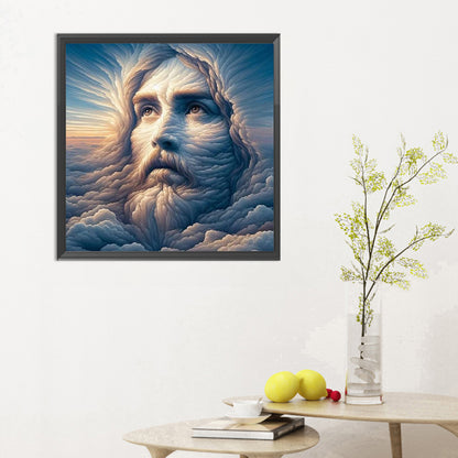 Diamond Painting - Full Round - cloud jesus (30*30CM)
