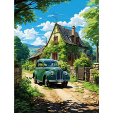 Load image into Gallery viewer, Diamond Painting - Full Round - classic car in the woods (30*40CM)
