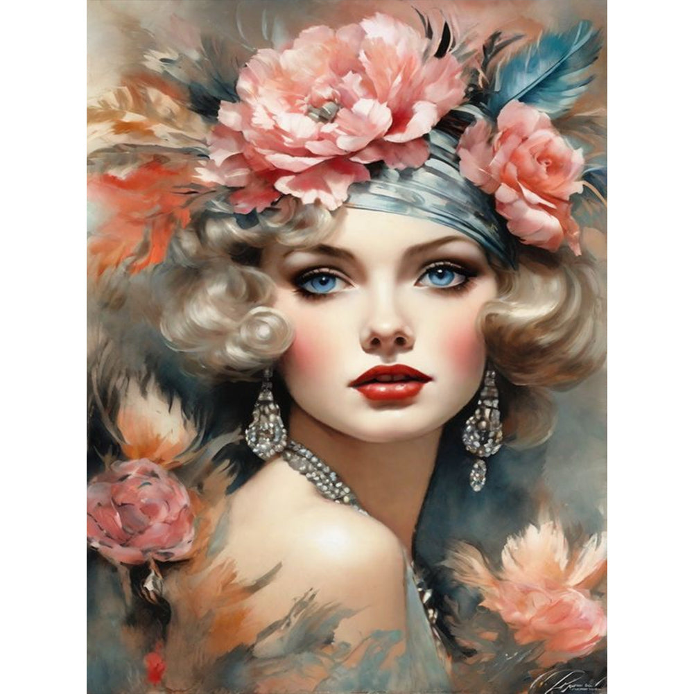 Diamond Painting - Full Round - noble lady (30*40CM)