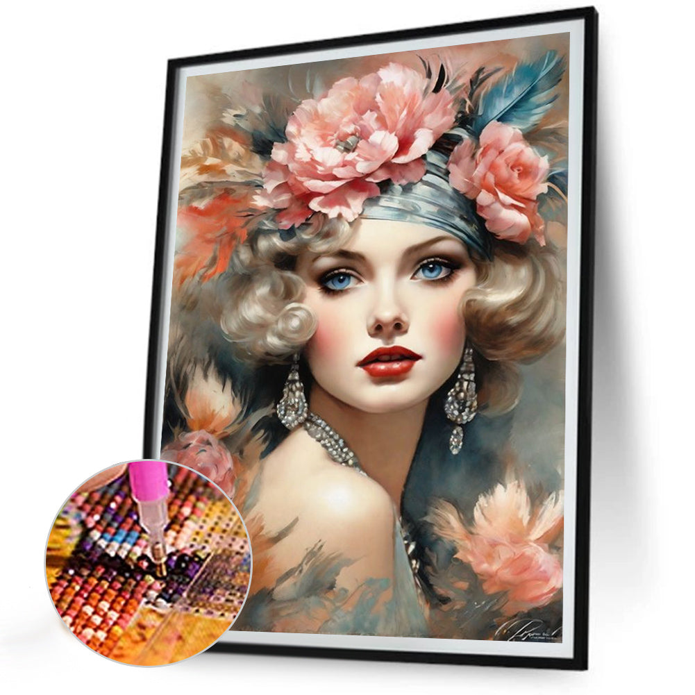 Diamond Painting - Full Round - noble lady (30*40CM)