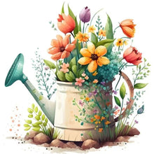 Load image into Gallery viewer, Diamond Painting - Full Round - Watering pot bouquet (30*30CM)
