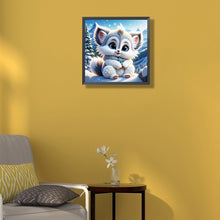 Load image into Gallery viewer, Diamond Painting - Full Round - kitten (35*35CM)
