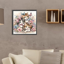 Load image into Gallery viewer, Diamond Painting - Full Round - kitten (35*35CM)

