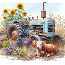 Load image into Gallery viewer, Diamond Painting - Full Round - lamb truck (35*35CM)
