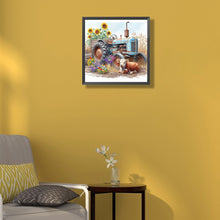 Load image into Gallery viewer, Diamond Painting - Full Round - lamb truck (35*35CM)

