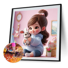 Load image into Gallery viewer, Diamond Painting - Full Round - girl (35*35CM)
