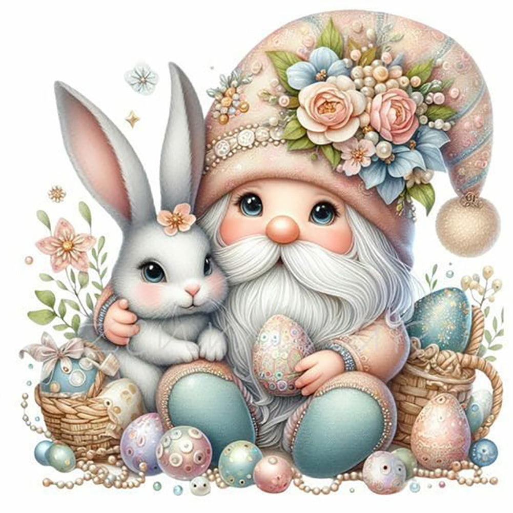 Diamond Painting - Full Round - easter gnome (35*35CM)