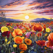 Load image into Gallery viewer, Diamond Painting - Full Square - Poppy flower sea (40*40CM)
