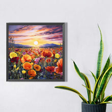 Load image into Gallery viewer, Diamond Painting - Full Square - Poppy flower sea (40*40CM)
