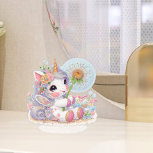 Load image into Gallery viewer, Single-Side Desktop Diamond Art Kits for Adults Beginner Kid (Dandelion Unicorn)
