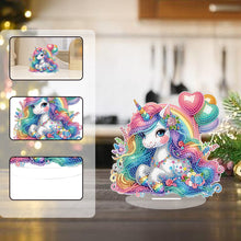 Load image into Gallery viewer, Single-Side Desktop Diamond Art Kits for Adults Beginner Kids (Rainbow Unicorn)
