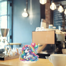 Load image into Gallery viewer, Single-Side Desktop Diamond Art Kits for Adults Beginner Kids (Rainbow Unicorn)
