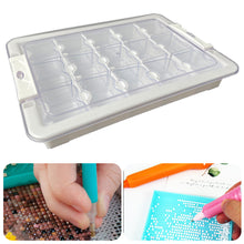 Load image into Gallery viewer, 15 Grid Diamond Painting Bead Storage Containers Bead Organizers and Dot Storage
