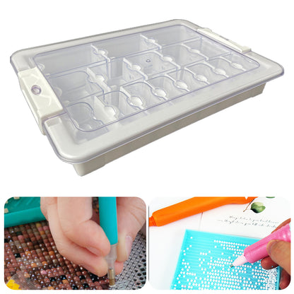 21 Grid Diamond Painting Bead Storage Containers Bead Organizers and Dot Storage