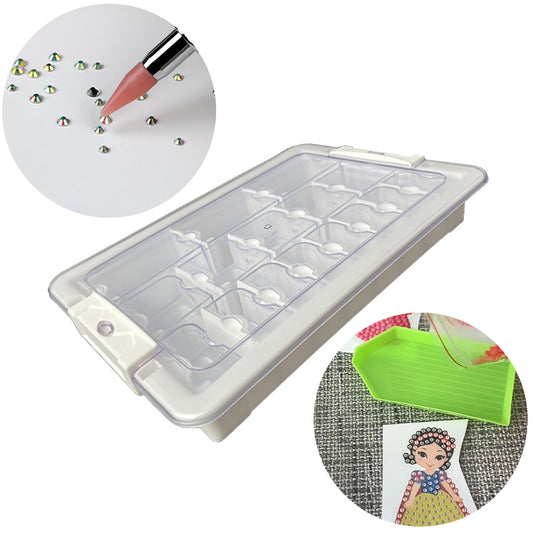 21 Grid Diamond Painting Bead Storage Containers Bead Organizers and Dot Storage