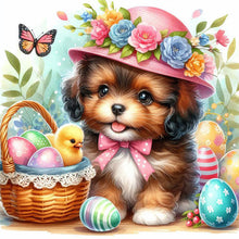 Load image into Gallery viewer, Diamond Painting - Full Round - Ravenclaw dog and Easter egg (30*30CM)
