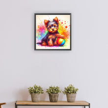 Load image into Gallery viewer, Diamond Painting - Full Round - Ball with Yorkshire Terrier (30*30CM)
