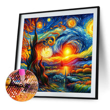 Load image into Gallery viewer, Diamond Painting - Full Round - Colored lead painting of the exterior scene of the galaxy (40*40CM)
