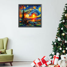 Load image into Gallery viewer, Diamond Painting - Full Round - Colored lead painting of the exterior scene of the galaxy (40*40CM)
