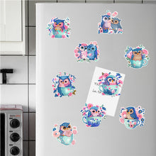 Load image into Gallery viewer, 10 Pcs Full Drill Diamond Painting Magnets Refrigerator for Adults Kids (Owl)
