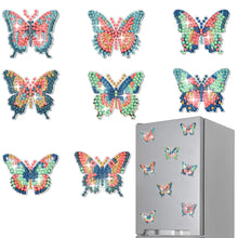 Load image into Gallery viewer, 8 Pcs Full Drill Diamond Painting Magnets Refrigerator for Adult Kid (Butterfly)
