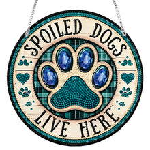 Load image into Gallery viewer, Acrylic Suncatcher Window Door Sign Hanging Decor Garden Decor (Spoiled Dog)
