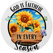 Load image into Gallery viewer, Acrylic Suncatcher Window Door Sign Hanging Decor Garden Decor (God is Faithful)
