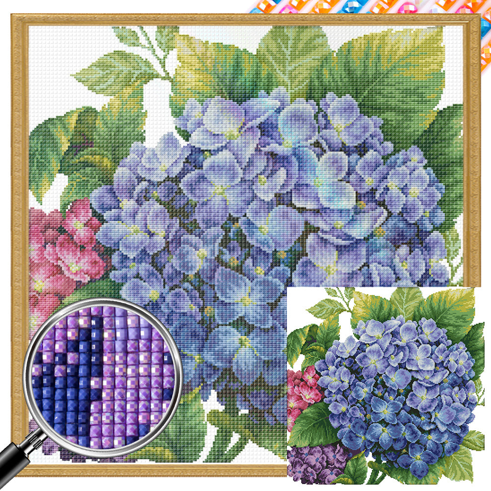 AB Diamond Painting - Full Square - hydrangeas (50*50CM)