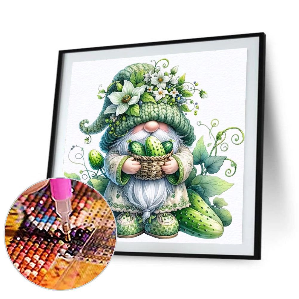 Diamond Painting - Full Round - Fruit and vegetable gnomes (30*30CM)