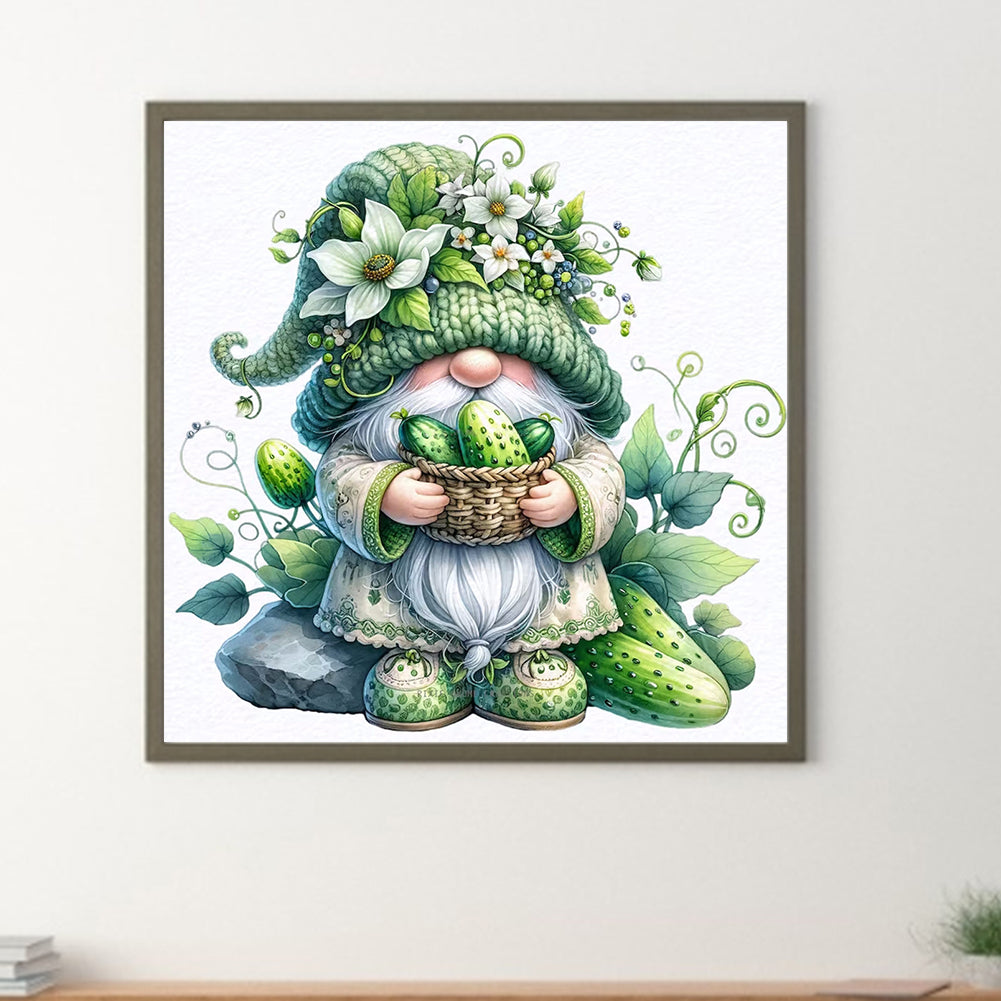 Diamond Painting - Full Round - Fruit and vegetable gnomes (30*30CM)