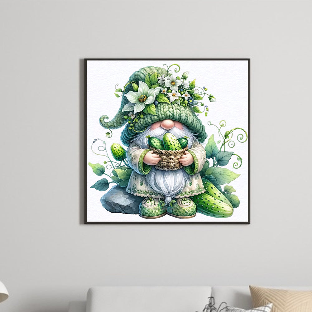 Diamond Painting - Full Round - Fruit and vegetable gnomes (30*30CM)