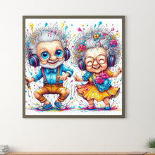 Load image into Gallery viewer, Diamond Painting - Full Round - old couple (30*30CM)

