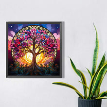 Load image into Gallery viewer, Diamond Painting - Full Square - glass art lucky tree (40*40CM)
