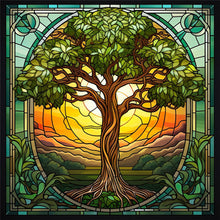 Load image into Gallery viewer, Diamond Painting - Full Square - glass art lucky tree (40*40CM)
