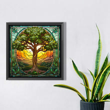 Load image into Gallery viewer, Diamond Painting - Full Square - glass art lucky tree (40*40CM)
