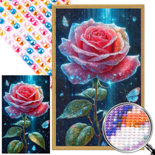 Load image into Gallery viewer, AB Diamond Painting - Full Round - water drop rose (40*65CM)
