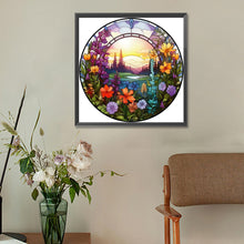 Load image into Gallery viewer, Diamond Painting - Full Round - Round flower landscape (30*30CM)
