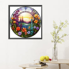 Load image into Gallery viewer, Diamond Painting - Full Round - Round flower landscape (30*30CM)
