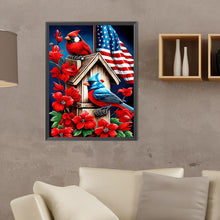 Load image into Gallery viewer, Diamond Painting - Full Round - cardinal bluebird (30*40CM)
