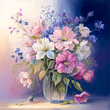 Load image into Gallery viewer, Diamond Painting - Full Round - vase bouquet (30*30CM)
