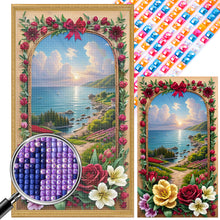 Load image into Gallery viewer, AB Diamond Painting - Full Square - seaside picture frame (40*70CM)
