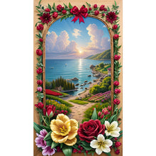 Load image into Gallery viewer, AB Diamond Painting - Full Square - seaside picture frame (40*70CM)
