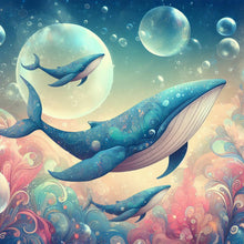 Load image into Gallery viewer, Diamond Painting - Full Round - fantasy whale (40*40CM)
