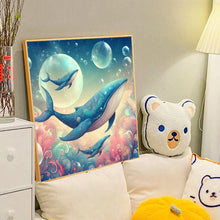 Load image into Gallery viewer, Diamond Painting - Full Round - fantasy whale (40*40CM)
