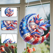 Load image into Gallery viewer, Single-Side Fairy Diamond Art Hanging Pendant for Home Wall Decor (Fairy Moon)
